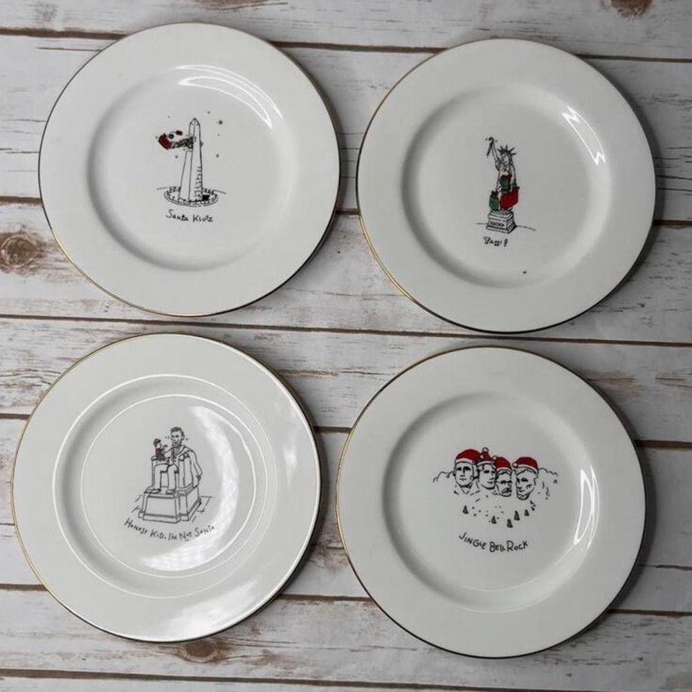 Vintage‎ Holiday Plates: Dayton Hudson MerryMasterpiece, Set of 4